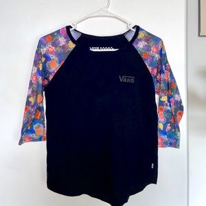 Vans floral t shirt